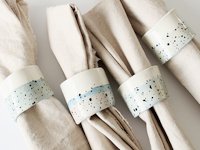 almost makes perfect Polymer Clay Napkin Rings